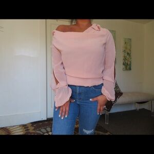 Mauve pink blouse